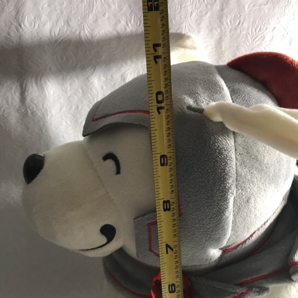 The Yetee Wargroove Caesar Dog Plush Toy Cream Color with Costume - Picture 7 of 9